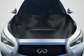 2014-2023 Infiniti Q50 Carbon Fiber GTS Look Hood - 1 Piece - 117139