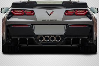 2014-2019 Chevrolet Corvette C7 Carbon Fiber Exe Rear Diffuser - 2 Pieces - 117461