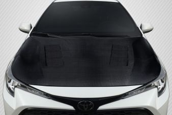 2019-2024 Toyota Corolla Hatchback / 2020-2024 Corolla Sedan Carbon Fiber Velocity Hood - 1 Piece - 117484