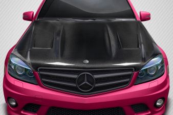 2008-2011 Mercedes C Class W204 Carbon Fiber AMGT Hood - 1 Piece - 117635