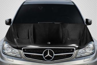 2012-2014 Mercedes C Class W204 Carbon Fiber Carlton Hood - 1 Piece - 117638