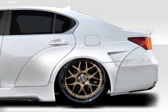 2013-2015 Lexus GS Series G200 GS300 GS350 GS450 GS450H Duraflex AM Design Wide Body Rear Fender Flares - 6 Piece - 117655