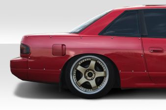 1989-1994 Nissan 240SX S13 2DR Duraflex D1 Sport 50MM Rear Fender Flares - 3 Piece - 117677