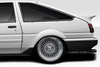 1984-1987 Toyota Corolla HB Duraflex D1 Sport 40MM Rear Fender Flares - 3 Piece - 117738