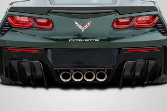 2014-2019 Chevrolet Corvette C7 Carbon Fiber GTR Rear Diffuser - 2 Pieces - 117805