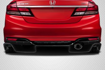 2006-2015 Honda Civic Carbon Fiber Velocity Rear Diffuser - 2 Pieces - 117807