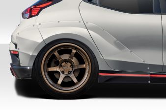 2019-2023 Hyundai Veloster N Duraflex Aerotune Rear Fender Flares - 3 Pieces - 118129