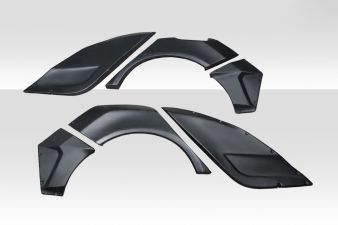 2016-2021 Honda Civic HB Duraflex Speedster Widebody Rear Fender Flares - 6 Pieces - 118185