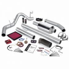 Stinger Bundle Power System W/Single Exit Exhaust Black Tip 01 Dodge 5.9L Extended Cab 235hp Banks Power - 49370-B