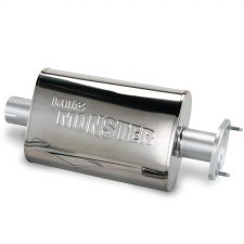 Stainless Steel Exhaust Muffler 2.5 Inch Inlet and Outlet W/adapter 00-03 Jeep 4.0L Banks Power - 52637