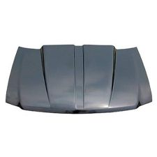 1997-2002 Ford Expedition Hood 2" Cowl Induction Wide Spine; Does Not Have Pre-Drilled Washer Nozzel Holes Steel - EFXFRD97V3 - 