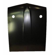 1969-1970 Ford Mustang Hood OE Flat Style With Twist-Lock Hole Steel - GMK3022200694 - 