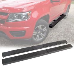 2009-2024 Dodge Ram 1500 Quad Cab Aluminum 5 Inch Side Step Bars Black  - 12-C08S0817B