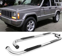 1984-2001 Jeep Cherokee 4DR Side Step Bars  - 12-D07S0927