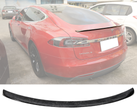 2012-2021 Tesla Model S Carbon Fiber OE Rear Spoiler/Wing Gloss  - 13-XP228-1-CFV2