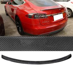 2012-2021 Tesla Model S Carbon Fiber OE Rear Spoiler/Wing Matte  - 13-XP228-1-MCFV2