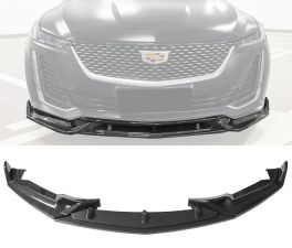 2020-2021 Cadillac CT5 Front Bumper Lip 3PC Carbon Fiber Print  - BLF-CCT520IK3P-CFL