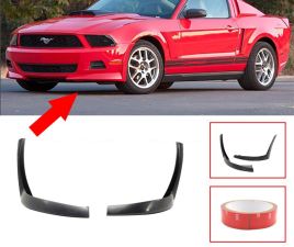 2010-2012 Ford Mustang V6 Polyurethane XE Style Front Bumper Lip 2PC  - BLF-FM10V6X2P-PU_IK2