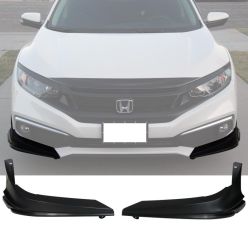 2019-2021 Honda Civic Polypropylene Modulo Style Front Bumper Lip 2PC  - BLF-HC19MD2P-PP