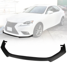 2014-2016 Lexus IS250/IS300/IS350 Base Front Bumper Lip Splitter 3PC Matte Black  - BLF-LIS14IK3P-PP