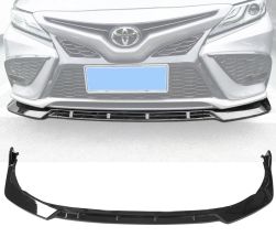 2021-2022 Toyota Camry SE Polypropylene Front Bumper Lip 3PC Gloss Black  - BLF-TCA21SEIK3P-GBK