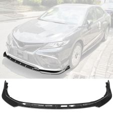 2021-2022 Toyota Camry SE Polypropylene Front Bumper Lip 3PC Gloss Black  - BLF-TCA21SEIKB3P-GBK