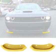 2015-2021 Dodge Challenger SRT/Scat-Pack Hellcat Style Front Bumper Protector 2PC Yellow  - BLFP-DCHALL15HC-A