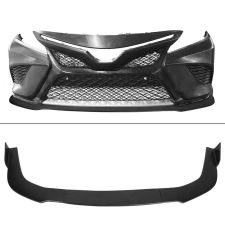 2018-2020 Toyota Camry SE Polyurethane IKON Style Front Bumper Lip 3PC  - BLFS-TCA18SE3P-PU