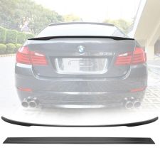 2011-2016 BMW 5-Series F10 4DR Sedan Performance Trunk Spoiler + 3D Roof Wing Combo  - CB-A004800