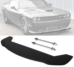 2015-2021 Dodge Challenger RT/SRT/ScatPack Front Bumper Lip Splitter + Rods + Hardware Combo  - CB-A012289_1