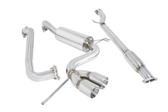 Hyundai Veloster 2012-2018 - Stainless Rolled Tips - Type 2 by Megan Racing - MR-CBS-HYV11-SRT