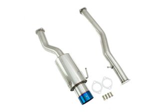 Infiniti G35 03-07 DS Cat Back Exhaust System - Blue Tip by Megan Racing - MR-CBS-N3Z-DS-BT + MR-XT-1618