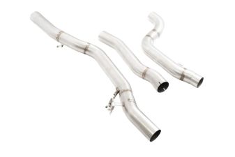 2020-2024 Toyota Supra RS Single Exit Straight-Pipe Cat-Back Exhaust (3.0L 6-Cyl) by Megan Racing - MR-CBS-TS20-RS