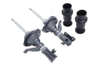 Silver-RS Front Struts for Honda Civic 01-02 (Does not fit Si) by Megan Racing - MRSS-HC01-F-DS + MRSS-HC01-F-PS