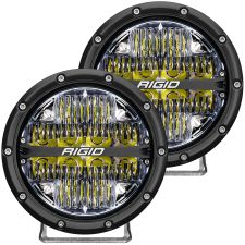 360-Series 6 Inch LED Light Off-Road Drive Beam White Backlight Pair by Rigid Industries - 36204