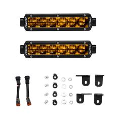 2022-2023 Toyota Tundra 6 Inch SR-Series Selective Yellow Fog Light Kit Fog LED Lights by Rigid Industries - 37201