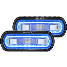 SR-L Series Off-Road Spreader Pod 3 Wire Surface Mount with Blue Halo Pair LED Light Pods by Rigid Industries - 53121