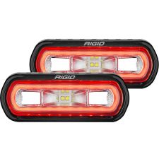 SR-L Series Off-Road Spreader Pod 3 Wire Surface Mount with Amber Halo Pair LED Light Pods by Rigid Industries - 53123