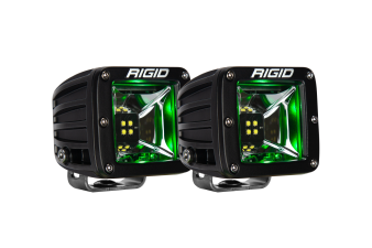 Scene Green Backlight Surface Mount Pair Radiance Auxiliary LED Light by Rigid Industries - 68203