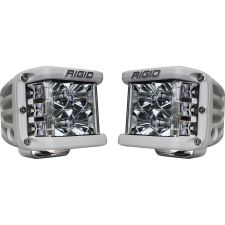 Flood Surface Mount White Housing Pair D-SS Pro Auxiliary LED Light by Rigid Industries - 862113