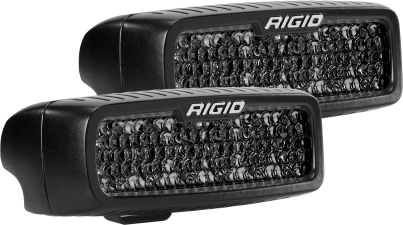 Spot Diffused Midnight Surface Mount Pair SR-Q Pro Auxiliary LED Light by Rigid Industries - 905513BLK