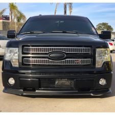 2009-2014 Ford F-150 Carbon Fiber Front Bumper Splitter Lip Spoiler - 19013020