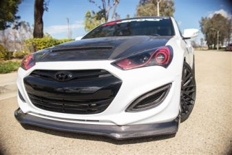 2013-2016 Hyundai Genesis Coupe Front Bumper Lip Spoiler - 49012011