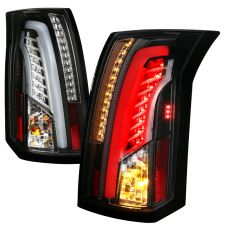 2003-2007 Cadillac CTS LED Tail Lights Black - SDT-LT-CTS03JMLED-TM