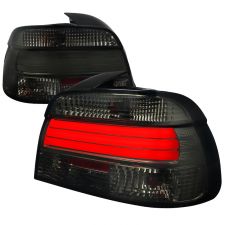 2001-2003 BMW 5 Series E39 LED Tail Lights Smoke - SDT-LT-E3901GLED-TM