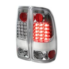 2008-2016 Ford F250 SuperDuty LED Tail Lights Chrome - SDT-LT-F25008CLED-TM