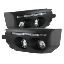 2007-2014 Toyota FJ Cruiser LED Black Fog Lights-FL-DRL-TFJ07-BK