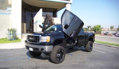 2007-2014 GMC Sierra 1500/2500/3500 Bolt-on Vertical Lambo Door Conversion Kit - VDCGMCSIER07