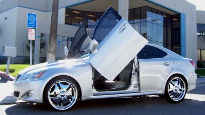 2005-2010 Lexus IS350 4DR Bolt-on Vertical Lambo Door Conversion Kit - VDCLEXIS0510