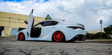 2014-2023 Lexus IC350 4DR Bolt-on Vertical Lambo Door Conversion Kit - VDCLEXIS35014